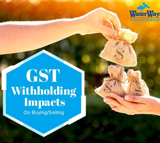 GST withholding Impacts Buying Selling